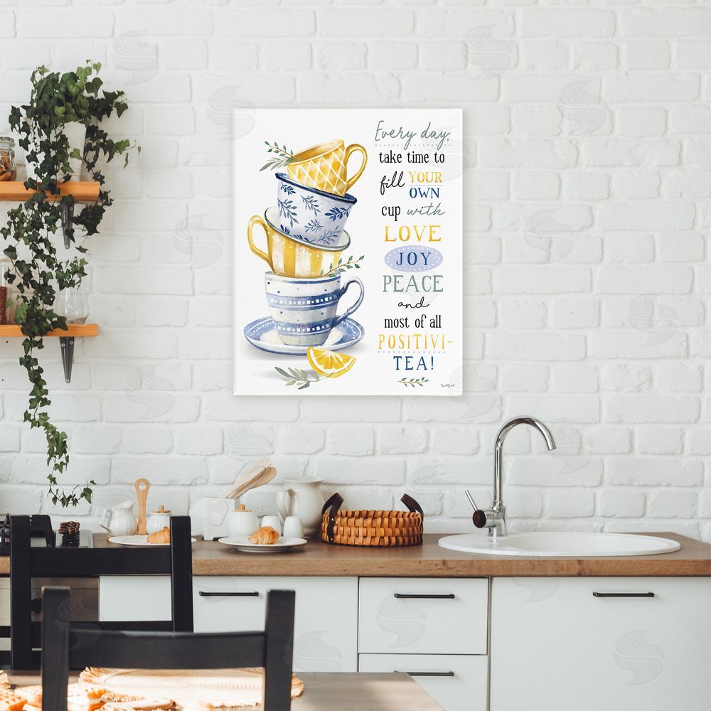 Elizabeth Tyndall Fill Your Own Cup Tea Canvas Art on Wall
