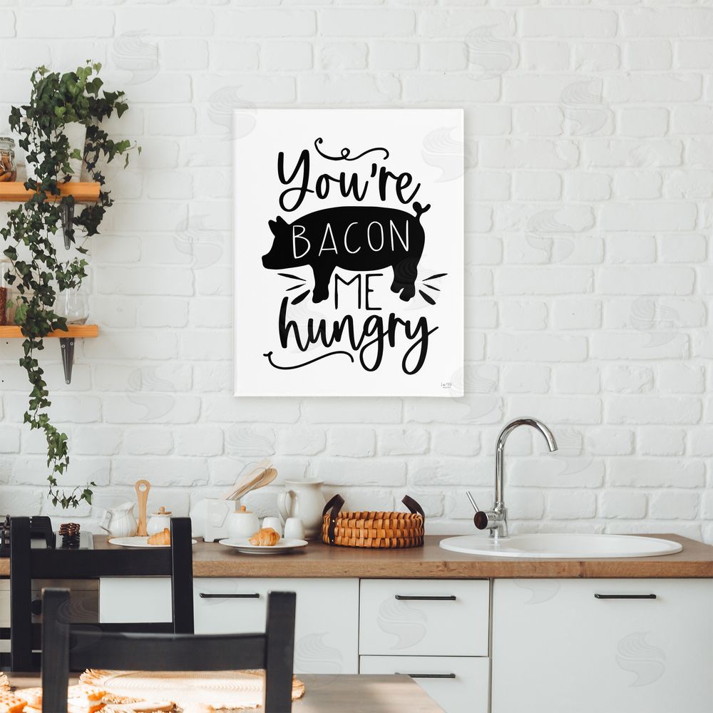Lux + Me Designs You're Bacon Me Hungry Canvas Art on Wall