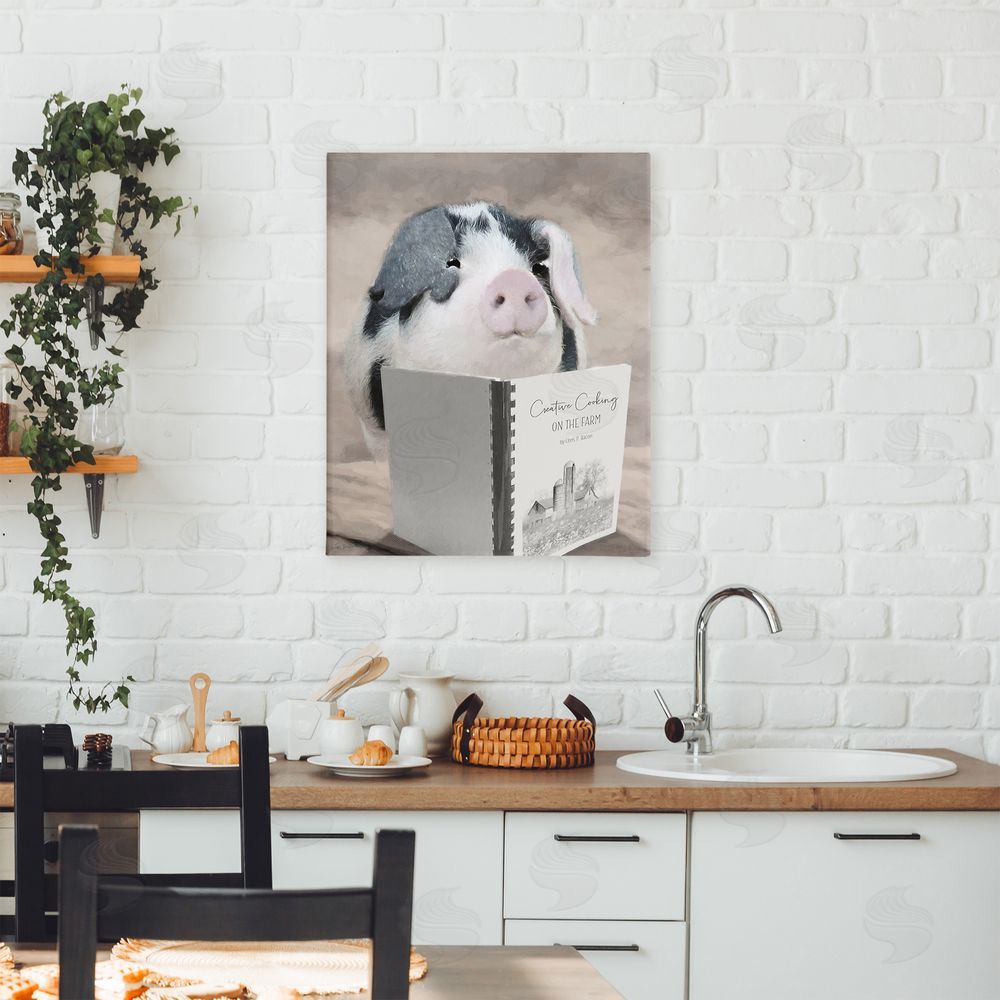 Lori Deiter Creative Cooking Pig Canvas Art on Wall