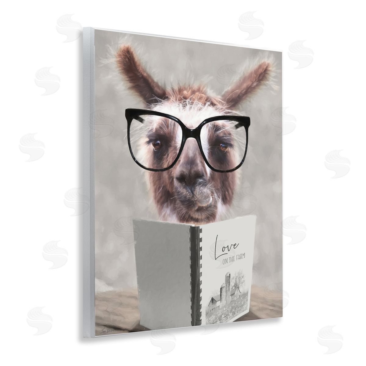 Lori Deiter Love on the Farm Llama Wall Plaque Art Print