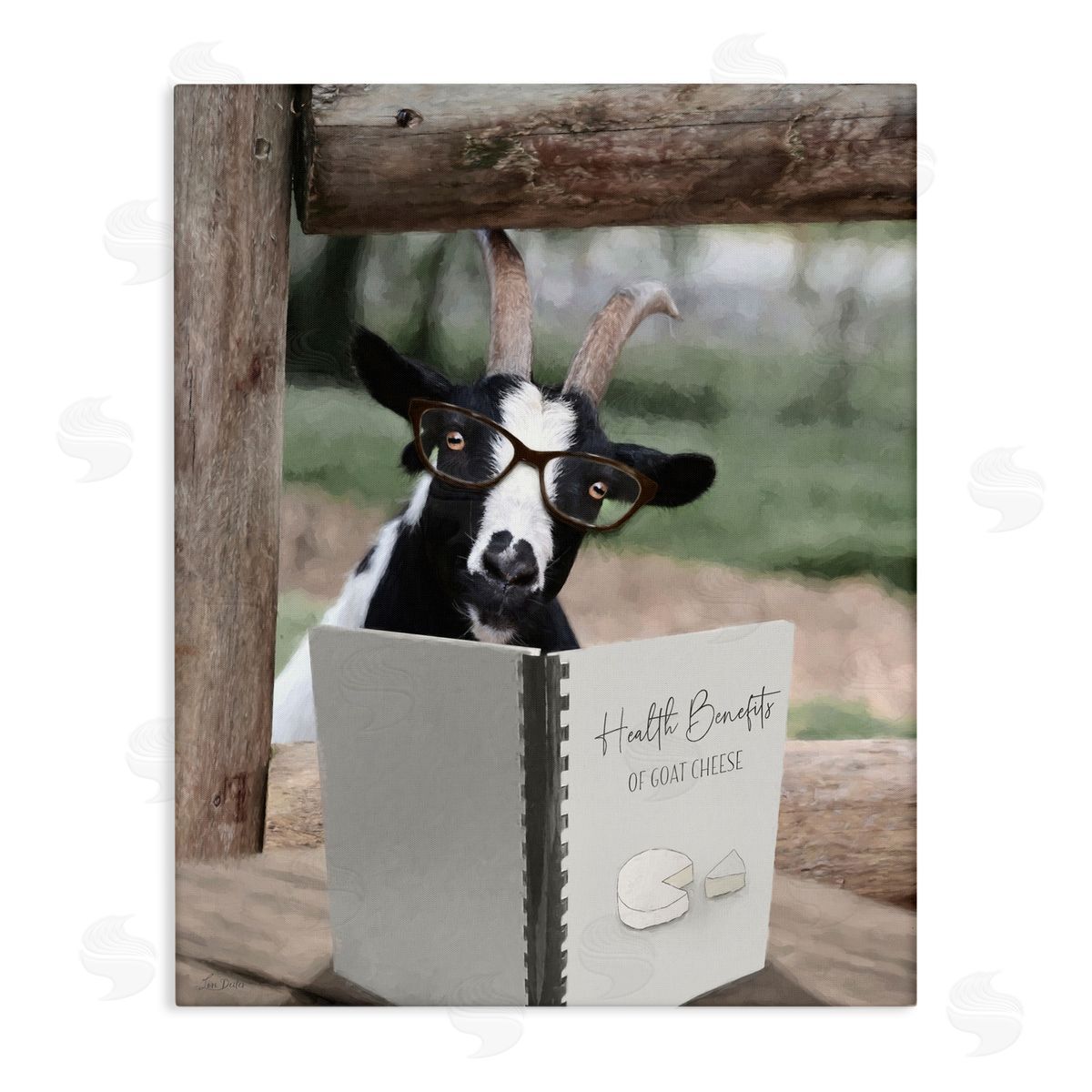 Lori Deiter Health Benefits of Goat Cheese Canvas Wall Art Print