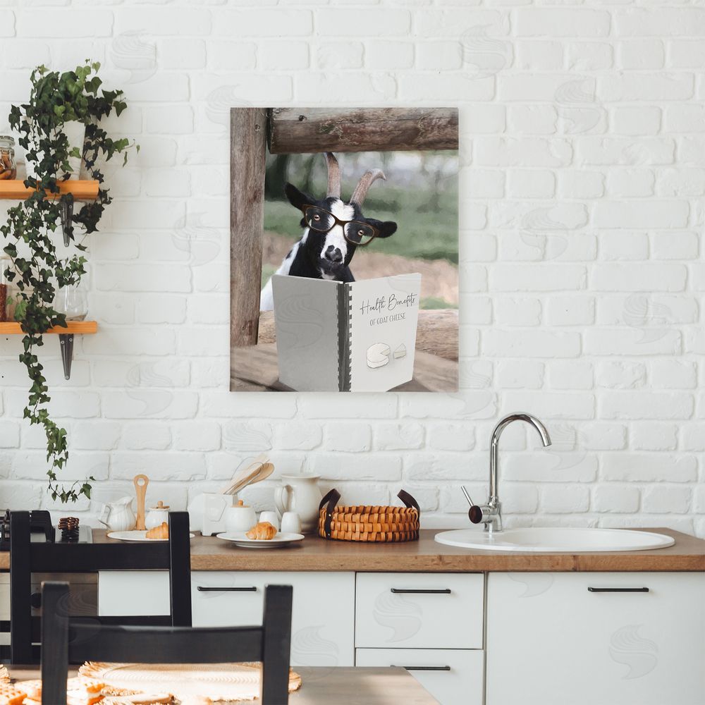 Lori Deiter Health Benefits of Goat Cheese Canvas Art on Wall