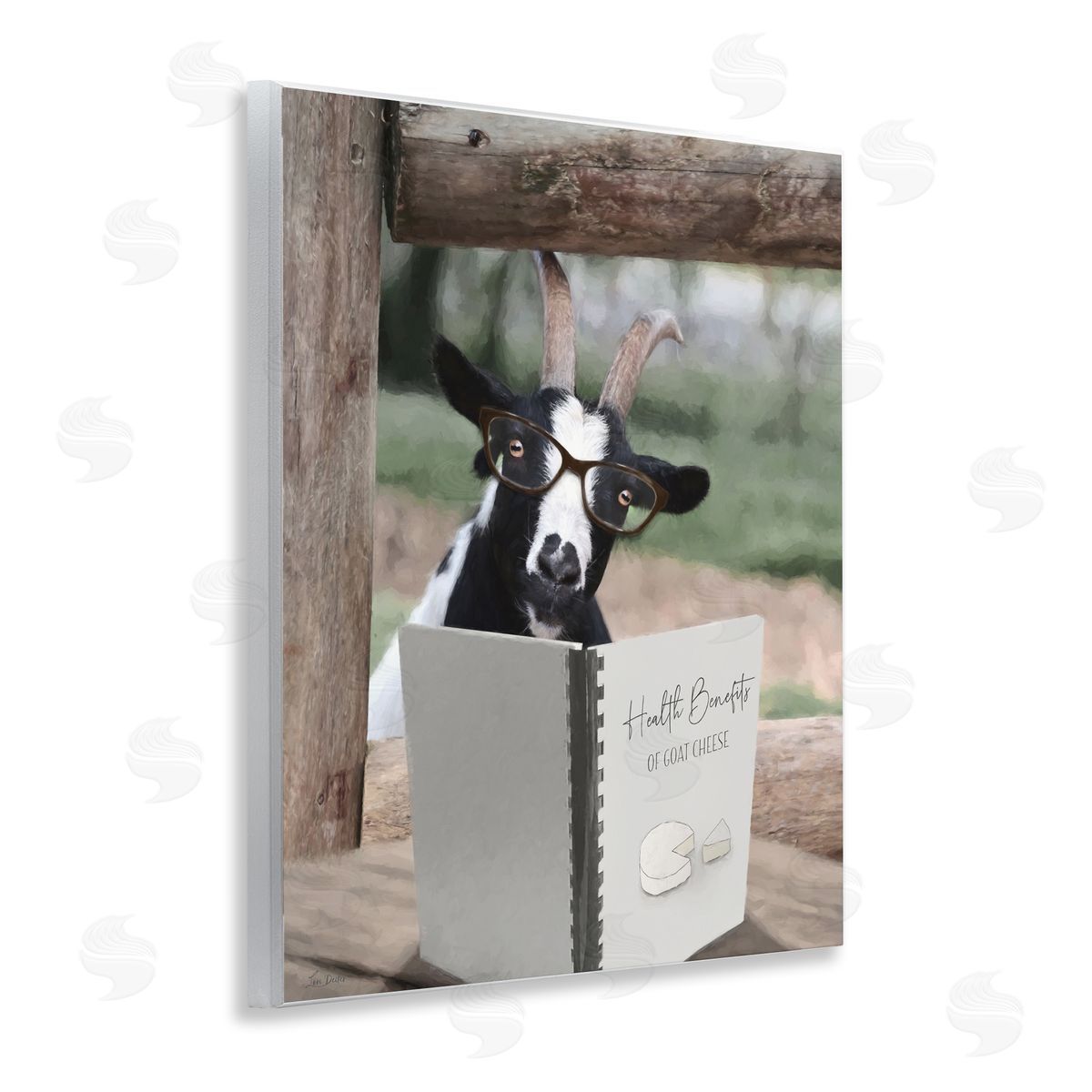 Lori Deiter Health Benefits of Goat Cheese Wall Plaque Art Print