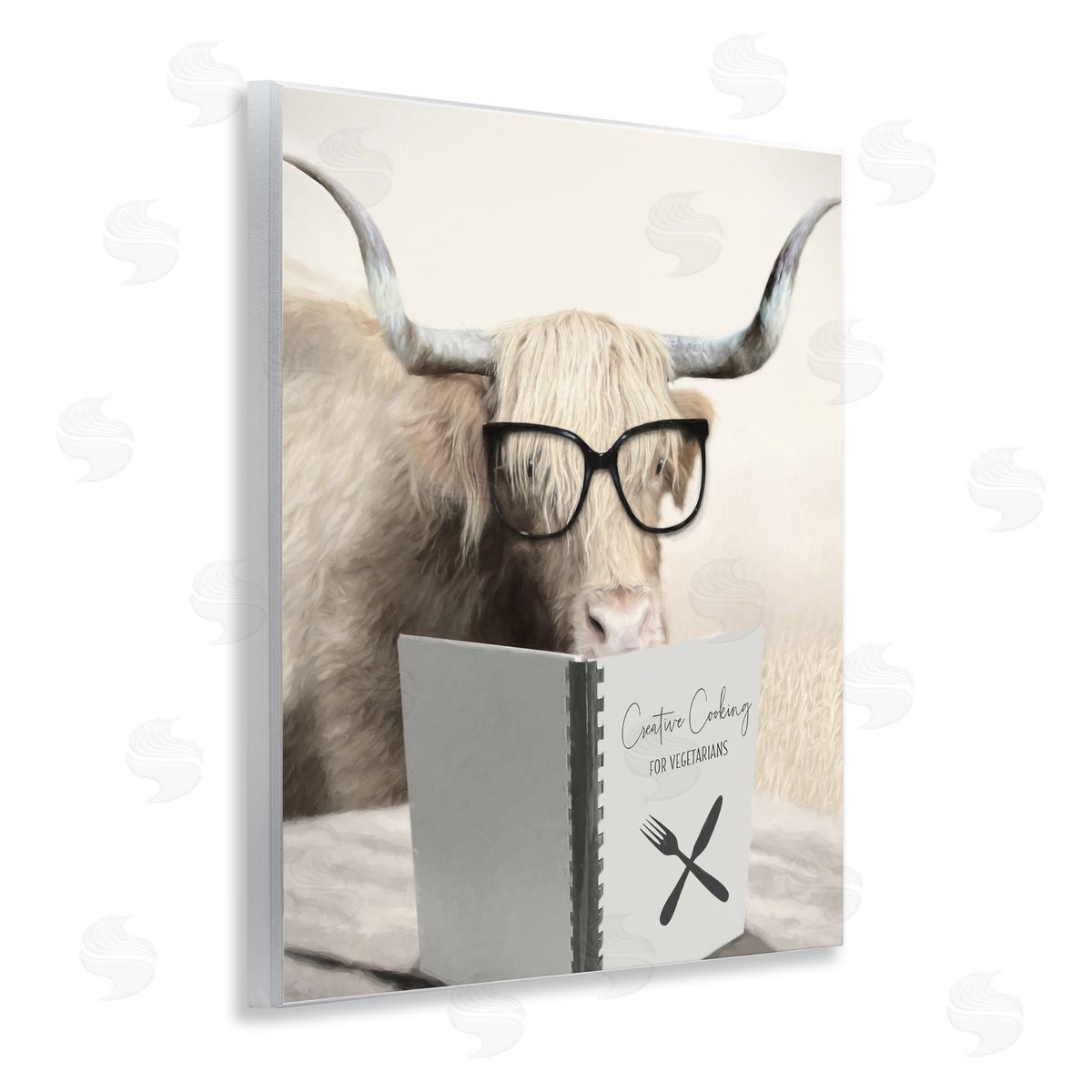 Lori Deiter Creative Cooking Funny Cattle Wall Plaque Art Print