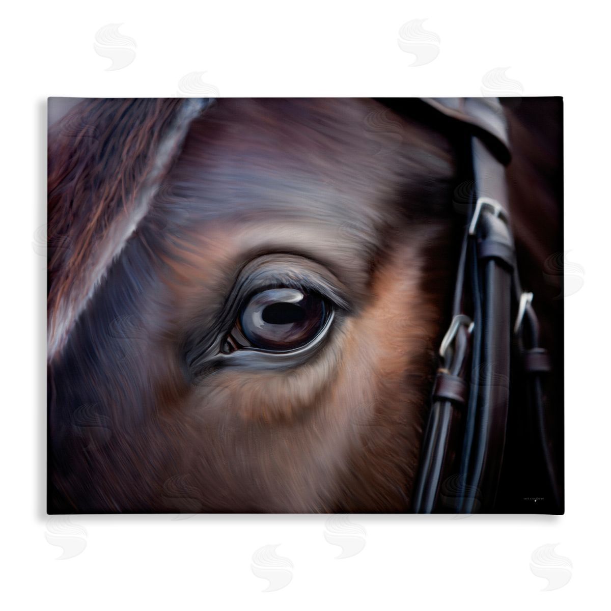 Seven Trees Design Equine Gaze Close Up Canvas Wall Art Print