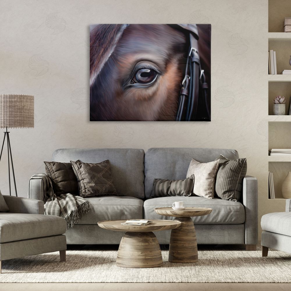 Seven Trees Design Equine Gaze Close Up Canvas Art on Wall