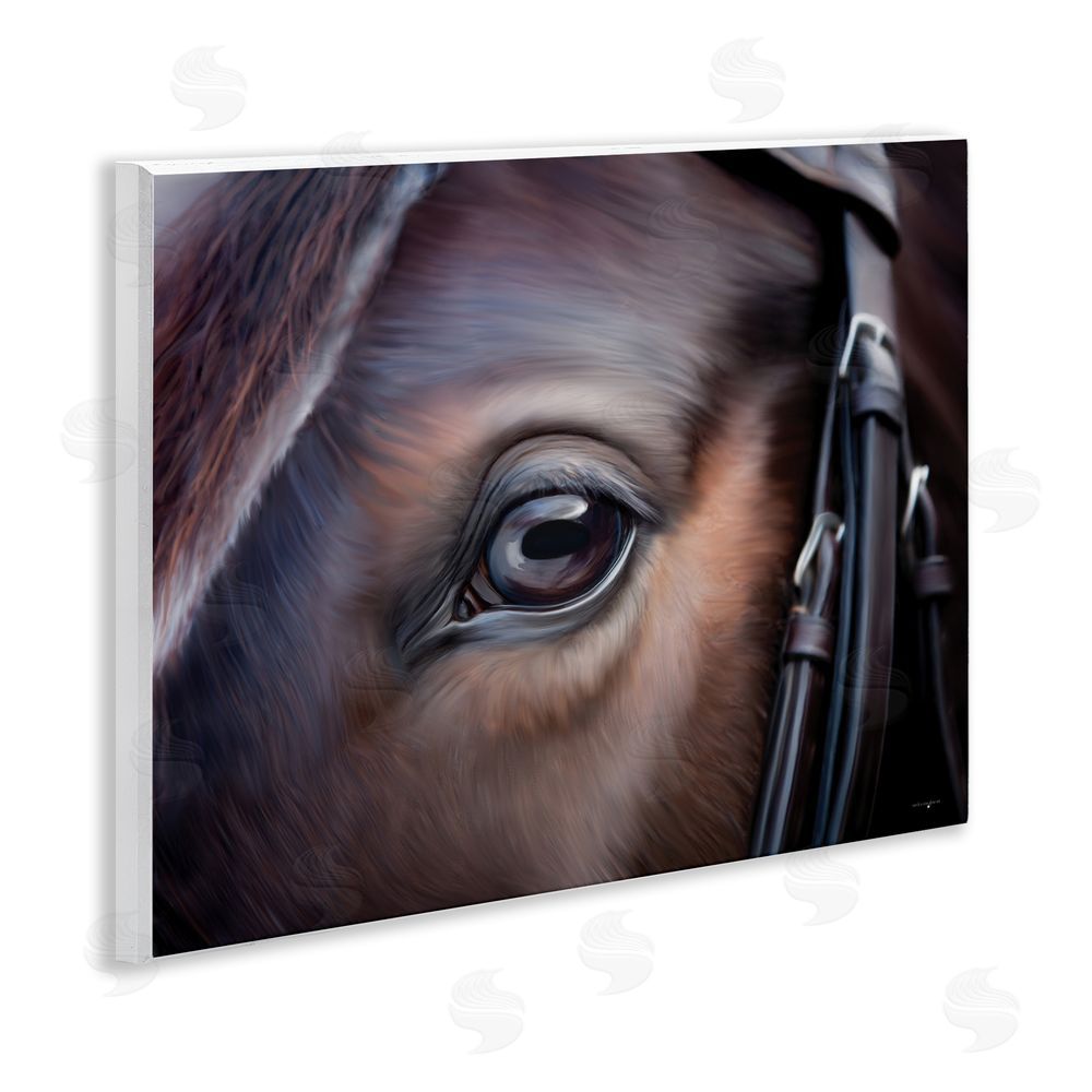 Seven Trees Design Equine Gaze Close Up Wall Plaque Art Print
