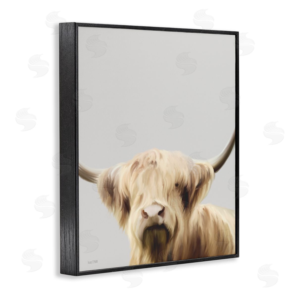 House Fenway Hair Highland Cropped Portrait Black Framed Giclee Wall Art Print