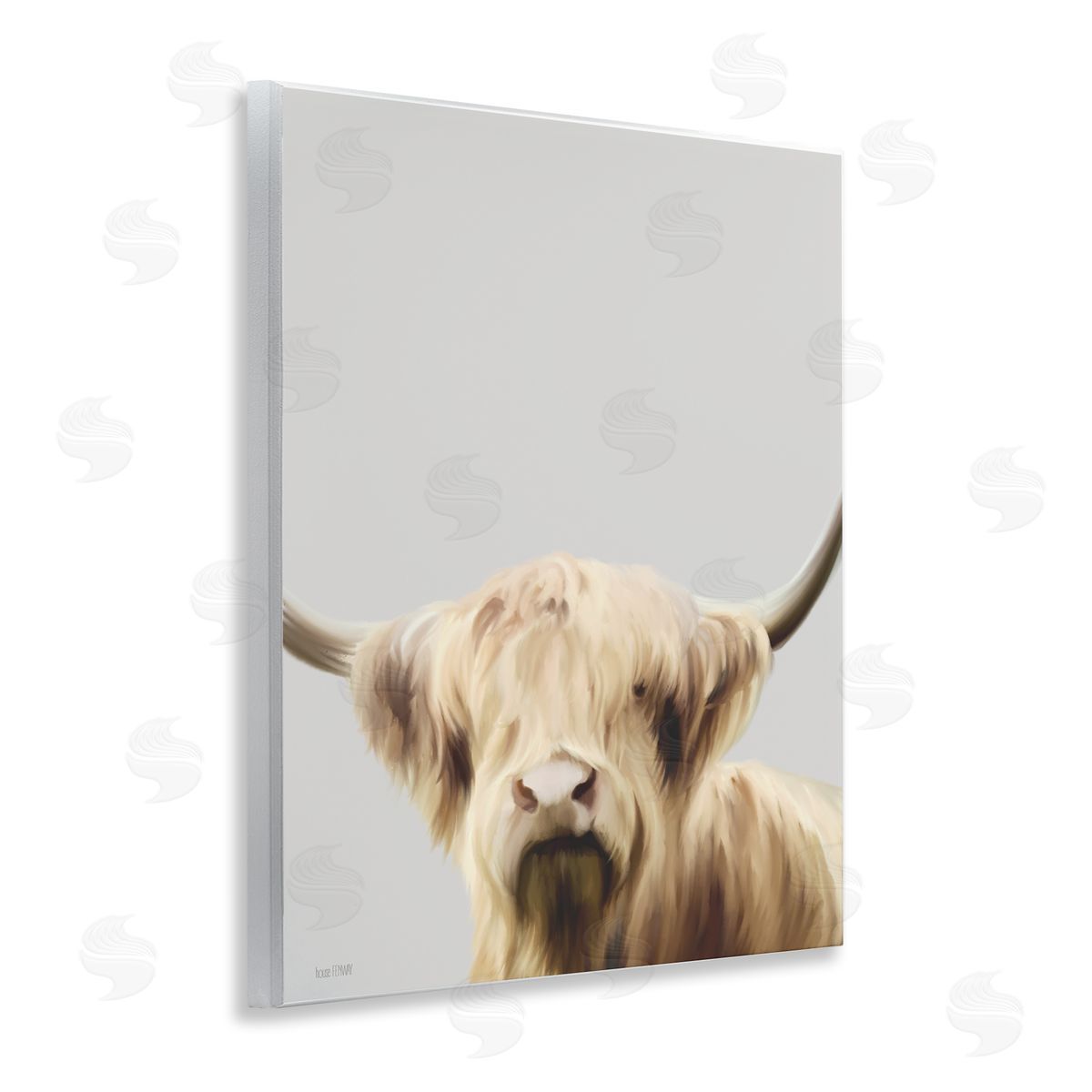 House Fenway Hair Highland Cropped Portrait Wall Plaque Art Print