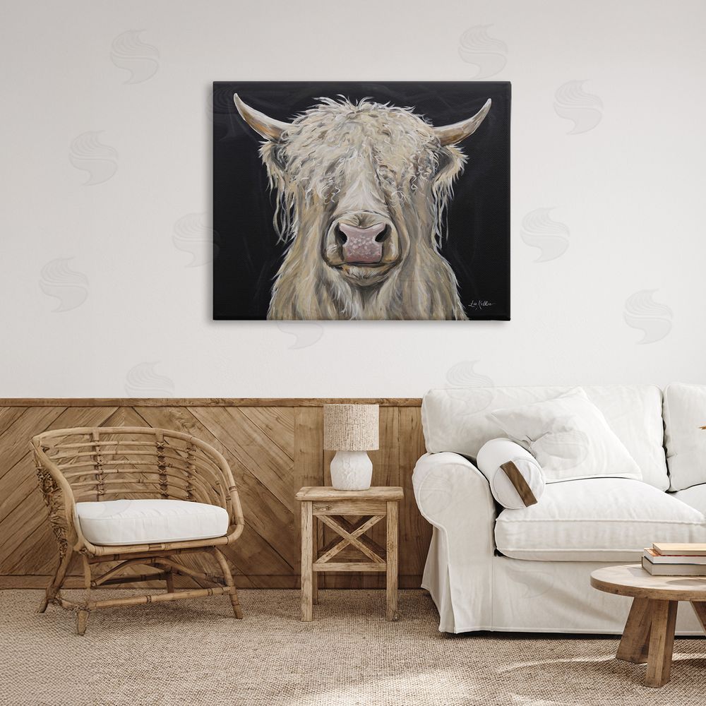 Lee Keller Calvin the Highland Cattle Canvas Art on Wall
