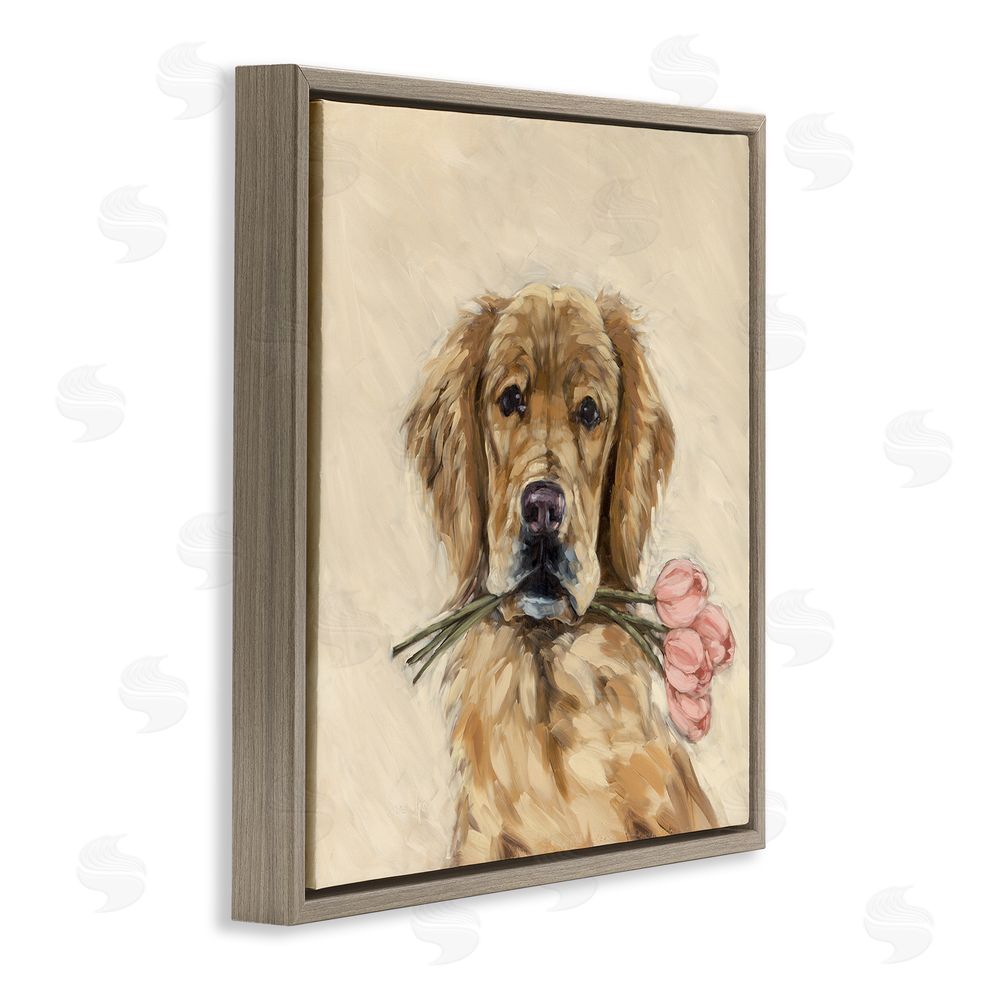 Sara G. Designs These Are For You Brown Floating Frame Canvas Wall Art Print
