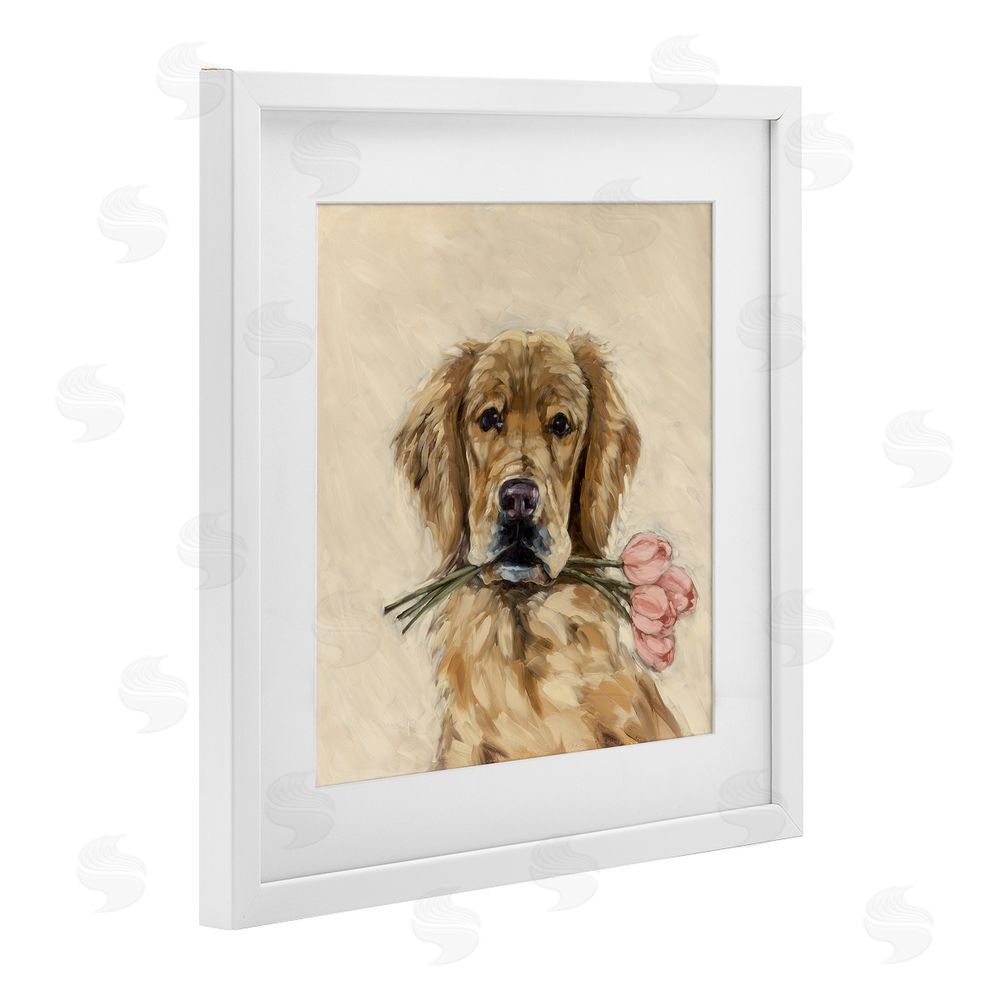 Sara G. Designs These Are For You White Framed Print Under Glass with Mat Wall Art