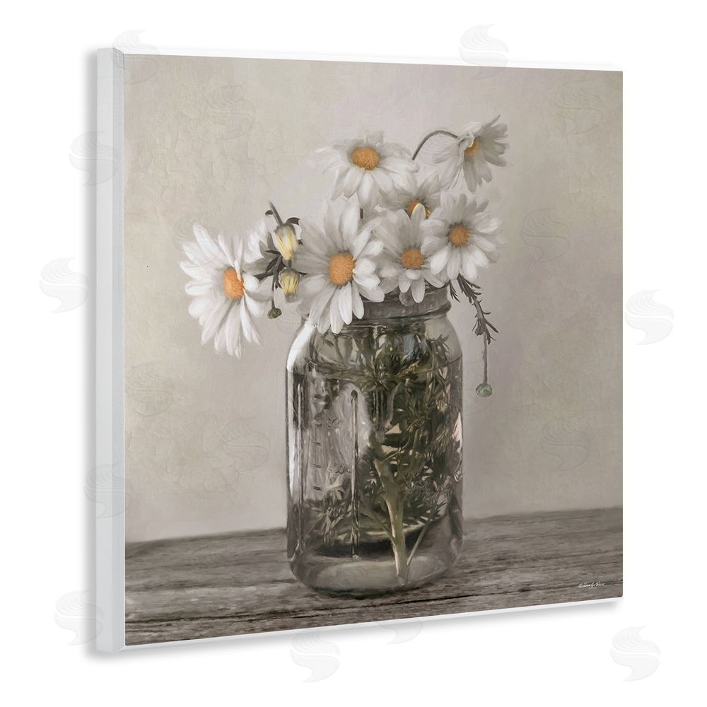 Robin-Lee Viera Joy In A Jar Daisies Wall Plaque Art Print