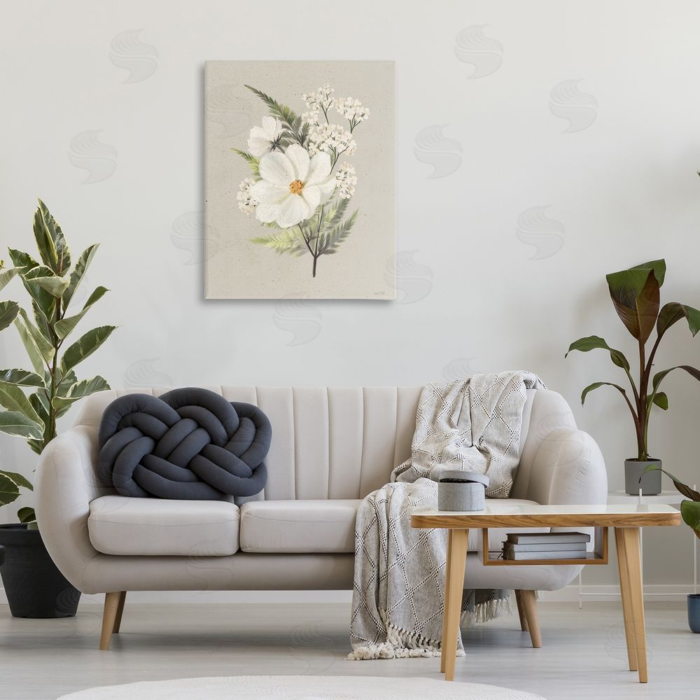 House Fenway Paper Flowers Lush Blossoms Canvas Art on Wall