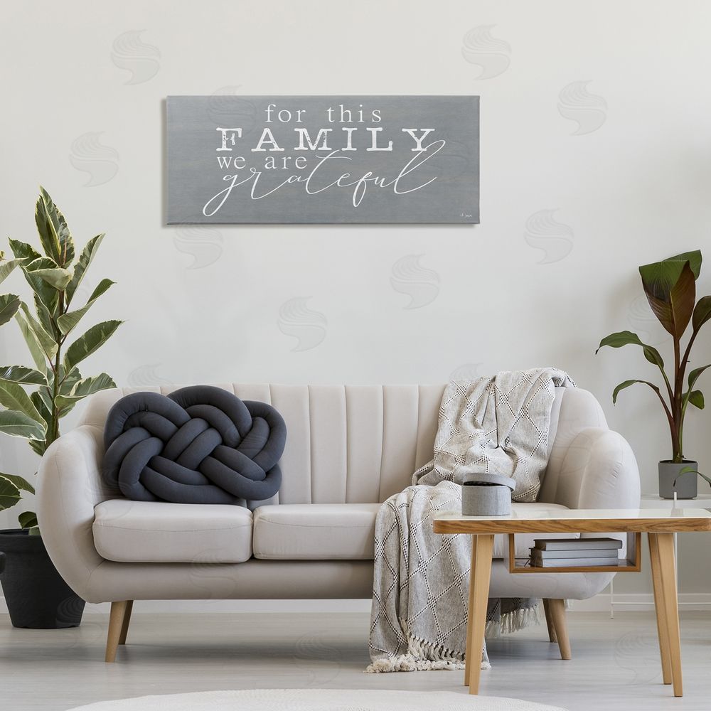 Jaxn Blvd. Family We Are Grateful Canvas Art on Wall