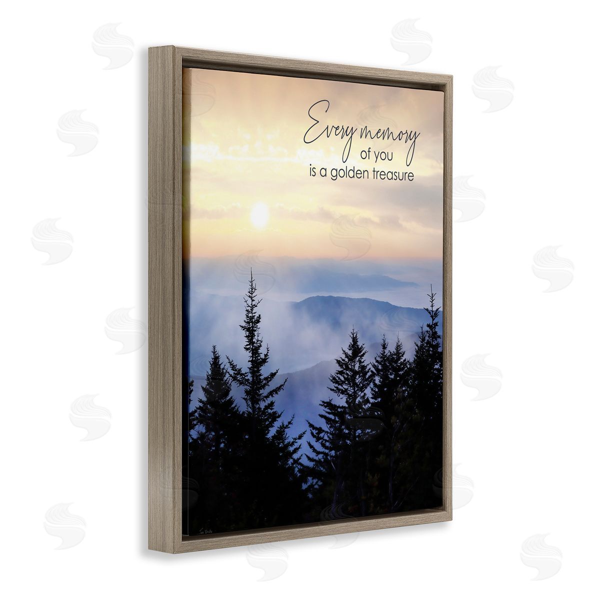 Lori Deiter Every Memory of You Grief Brown Floating Frame Canvas Wall Art Print