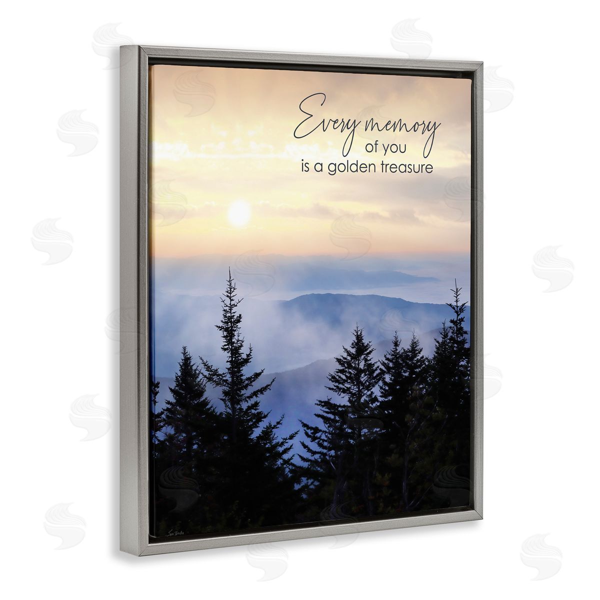 Lori Deiter Every Memory of You Grief Gray Floating Frame Canvas Wall Art Print