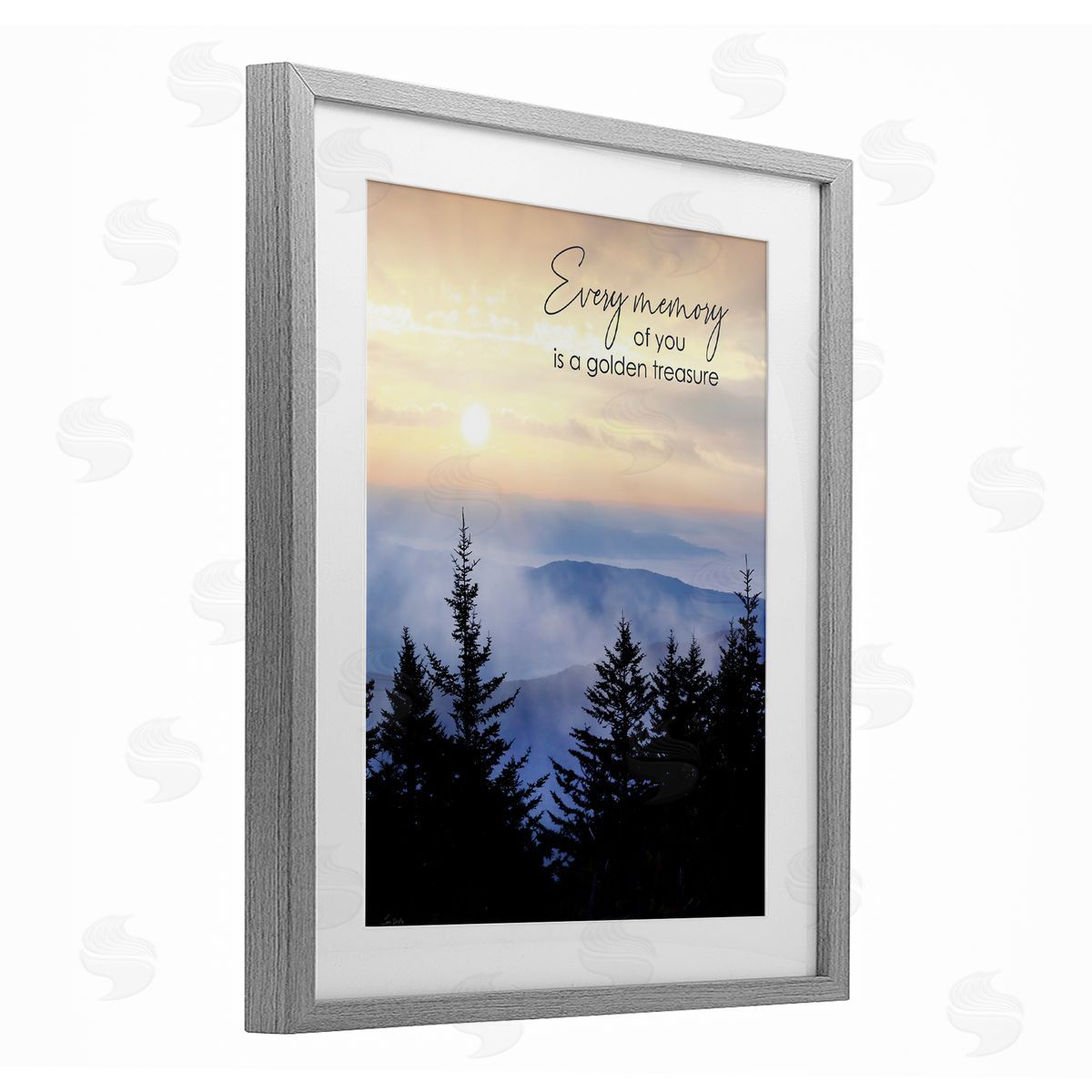 Lori Deiter Every Memory of You Grief Gray Framed Print Under Glass with White Mat Wall Art