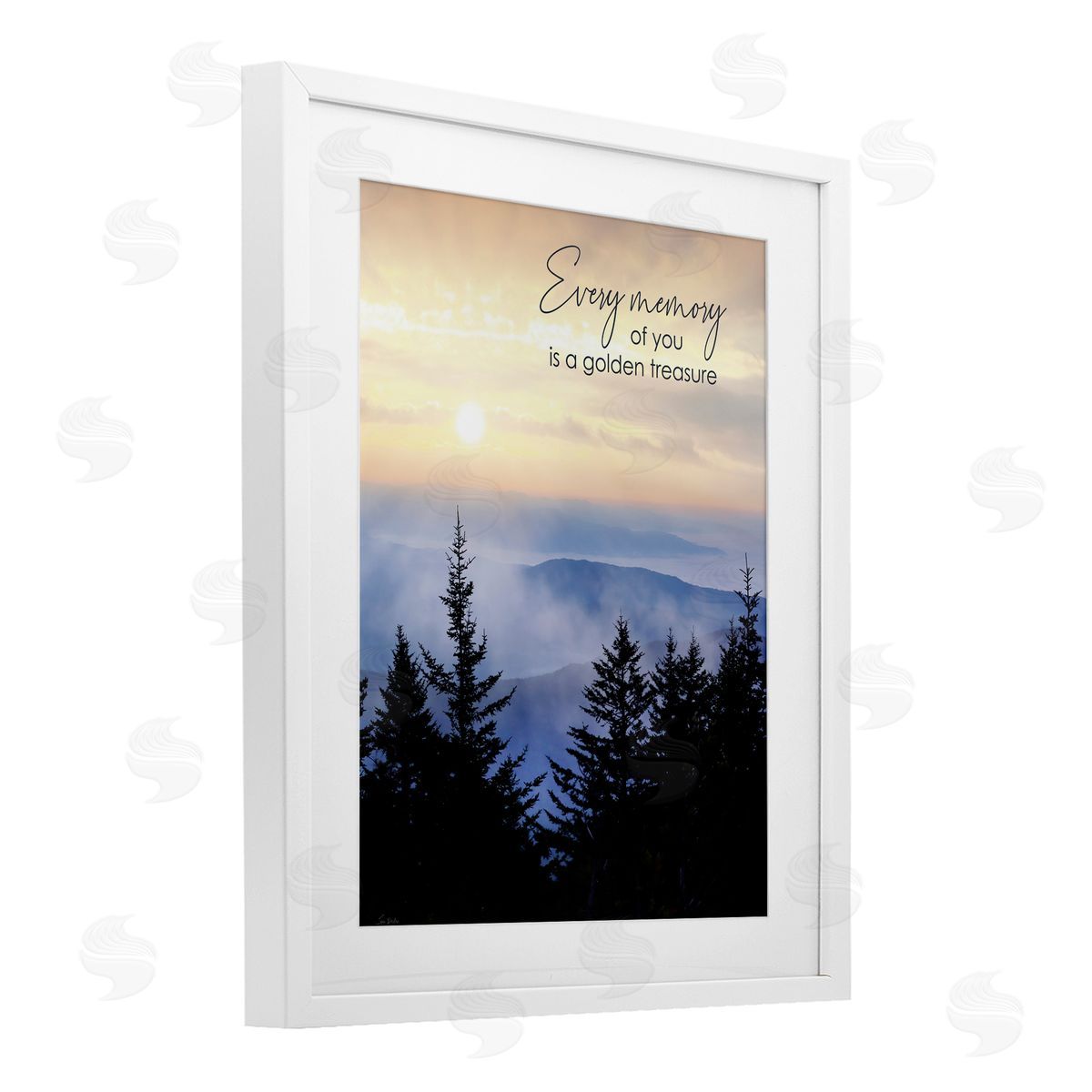 Lori Deiter Every Memory of You Grief White Framed Print Under Glass with Mat Wall Art