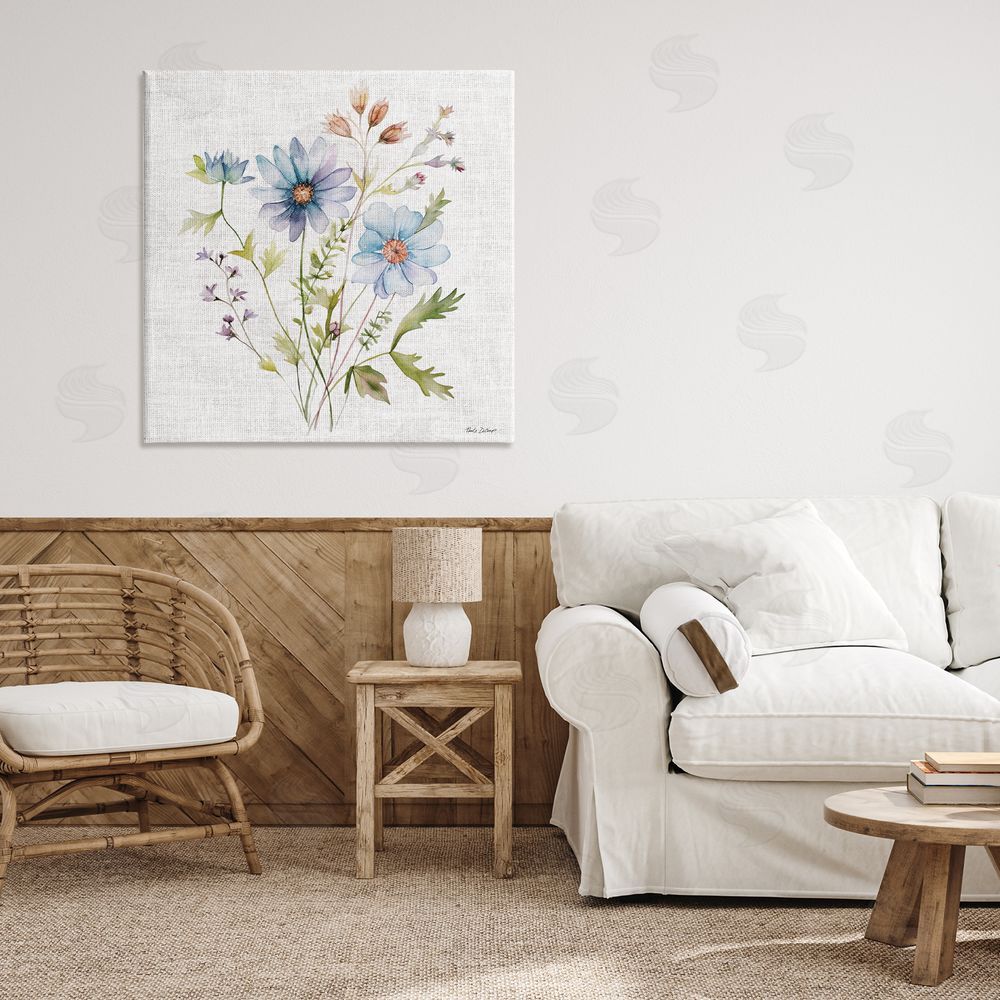 Nicole DeCamp Wild Floral Botanical Bundle Canvas Art on Wall