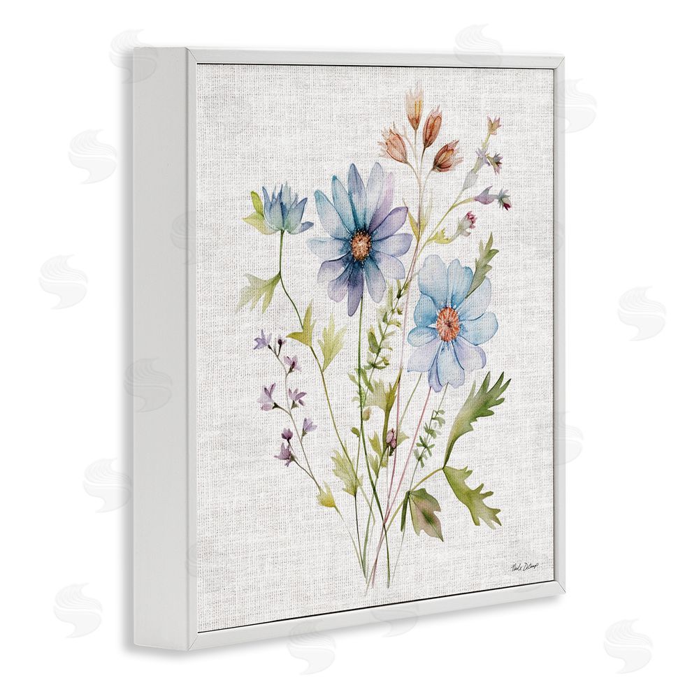 Nicole DeCamp Wild Floral Botanical Bundle White Framed Giclee Wall Art Print