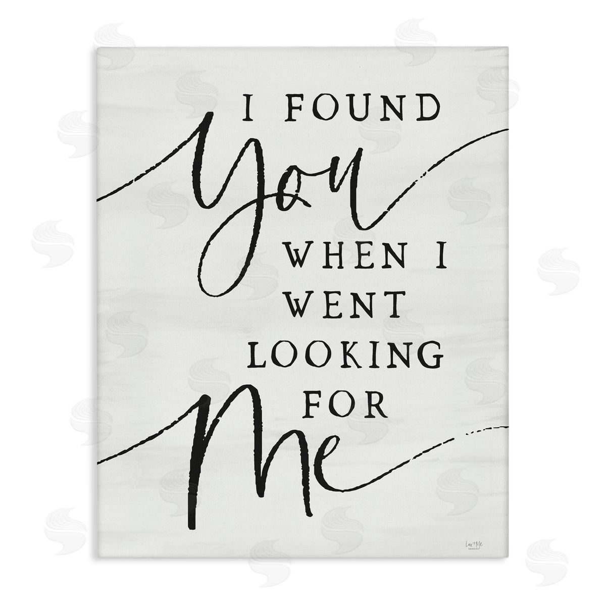 Lux + Me Designs I Found You Inspirational Canvas Wall Art Print