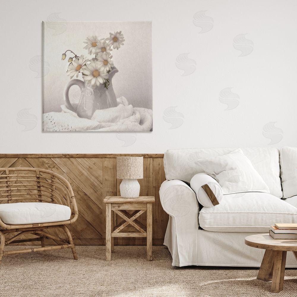 Robin-Lee Viera Simple Pleasures Daisy Vase Canvas Art on Wall
