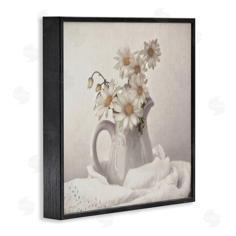 Robin-Lee Viera Simple Pleasures Daisy Vase Black Framed Giclee Wall Art Print