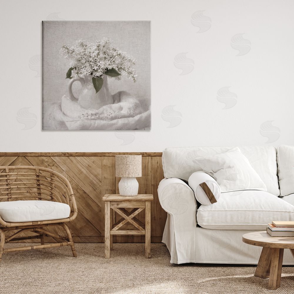 Robin-Lee Viera Lilac Simplicity Still Life Canvas Art on Wall