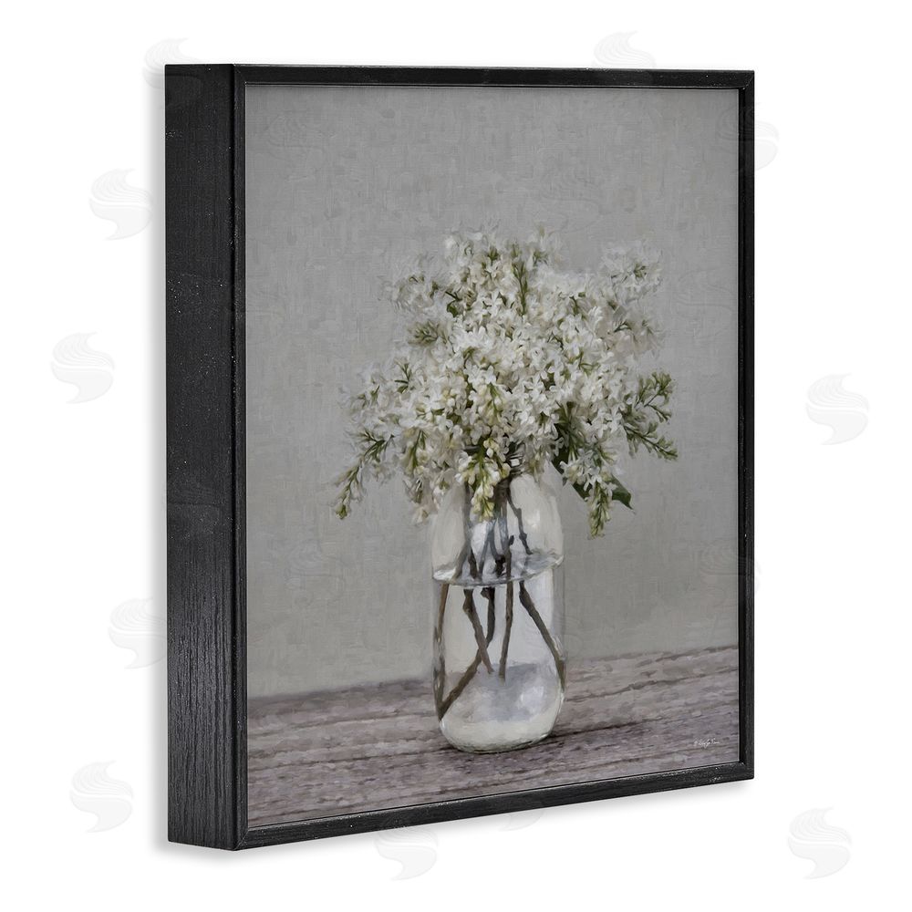 Robin-Lee Viera Lilac Simplicity Bouquet Black Framed Giclee Wall Art Print