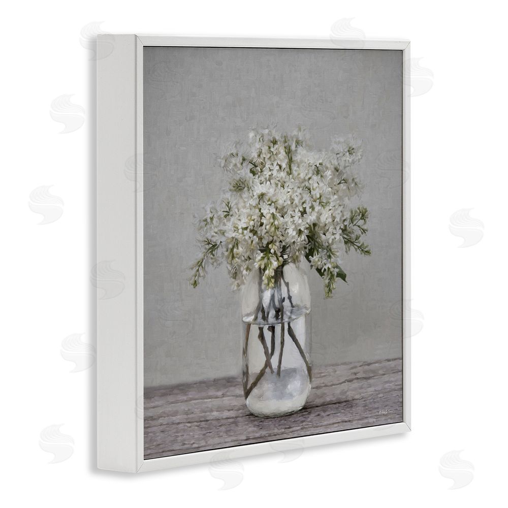 Robin-Lee Viera Lilac Simplicity Bouquet White Framed Giclee Wall Art Print
