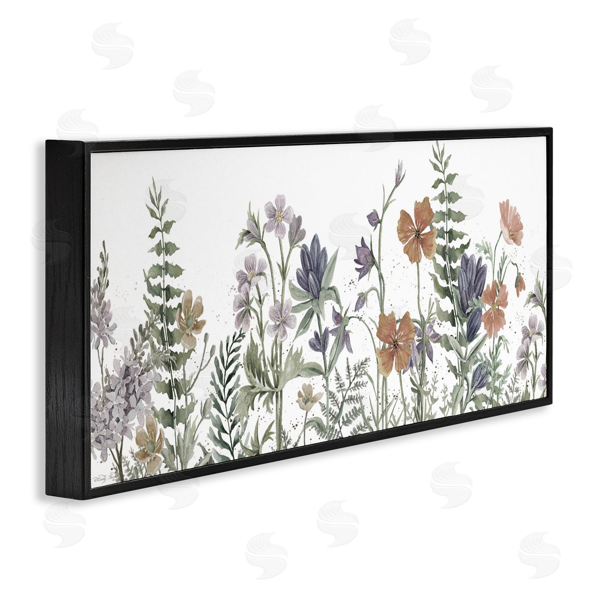 Cindy Jacobs Blushing Summer Botanicals Black Framed Giclee Wall Art Print