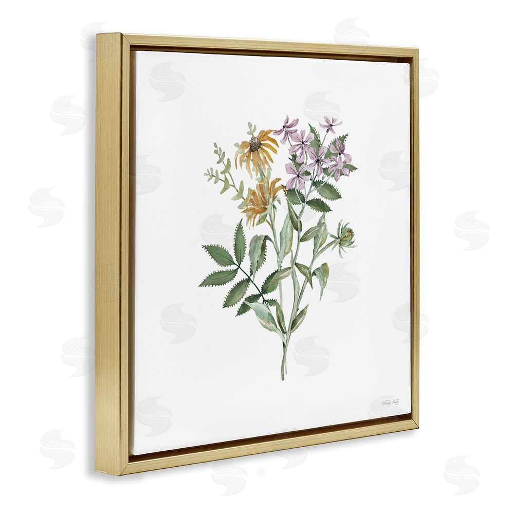 Cindy Jacobs Blooming Botanical Mix Gold Floating Frame Canvas Wall Art Print