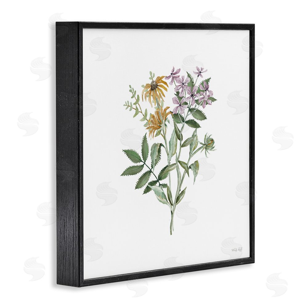 Cindy Jacobs Blooming Botanical Mix Black Framed Giclee Wall Art Print