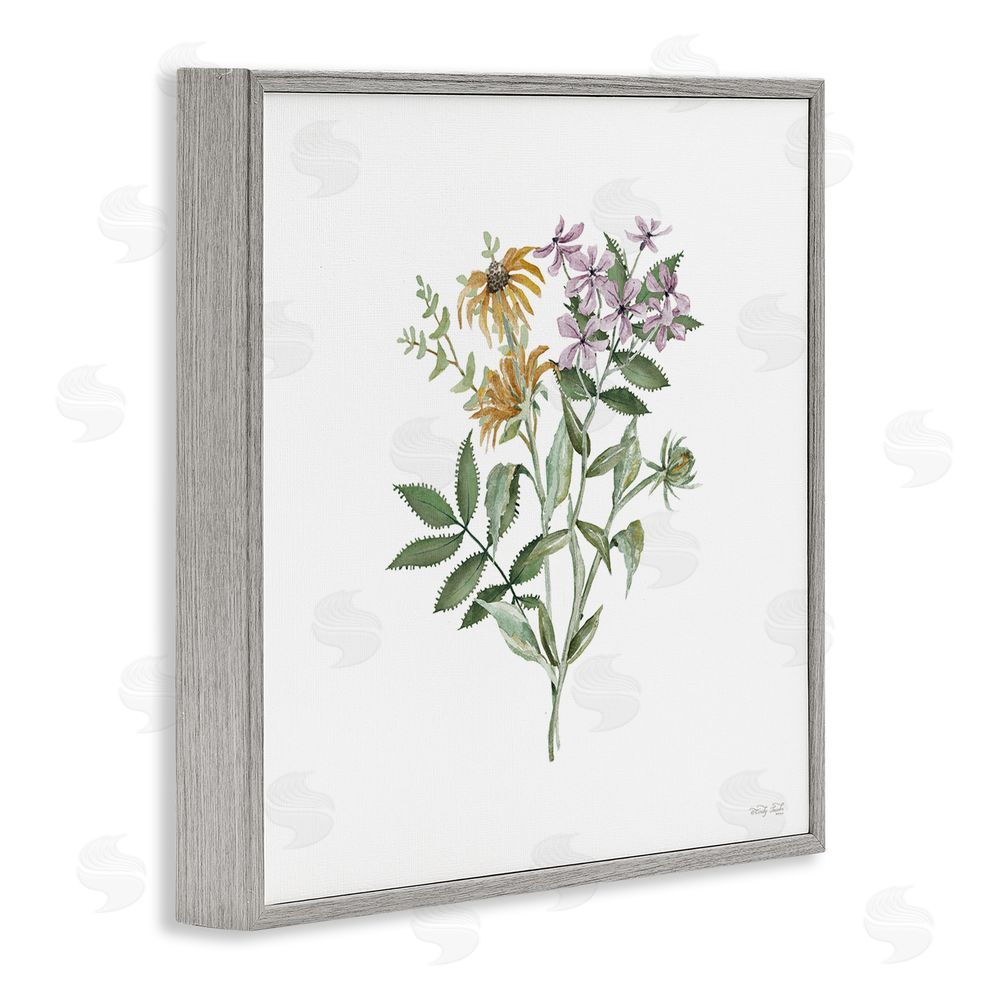 Cindy Jacobs Blooming Botanical Mix Gray Framed Giclee Wall Art Print