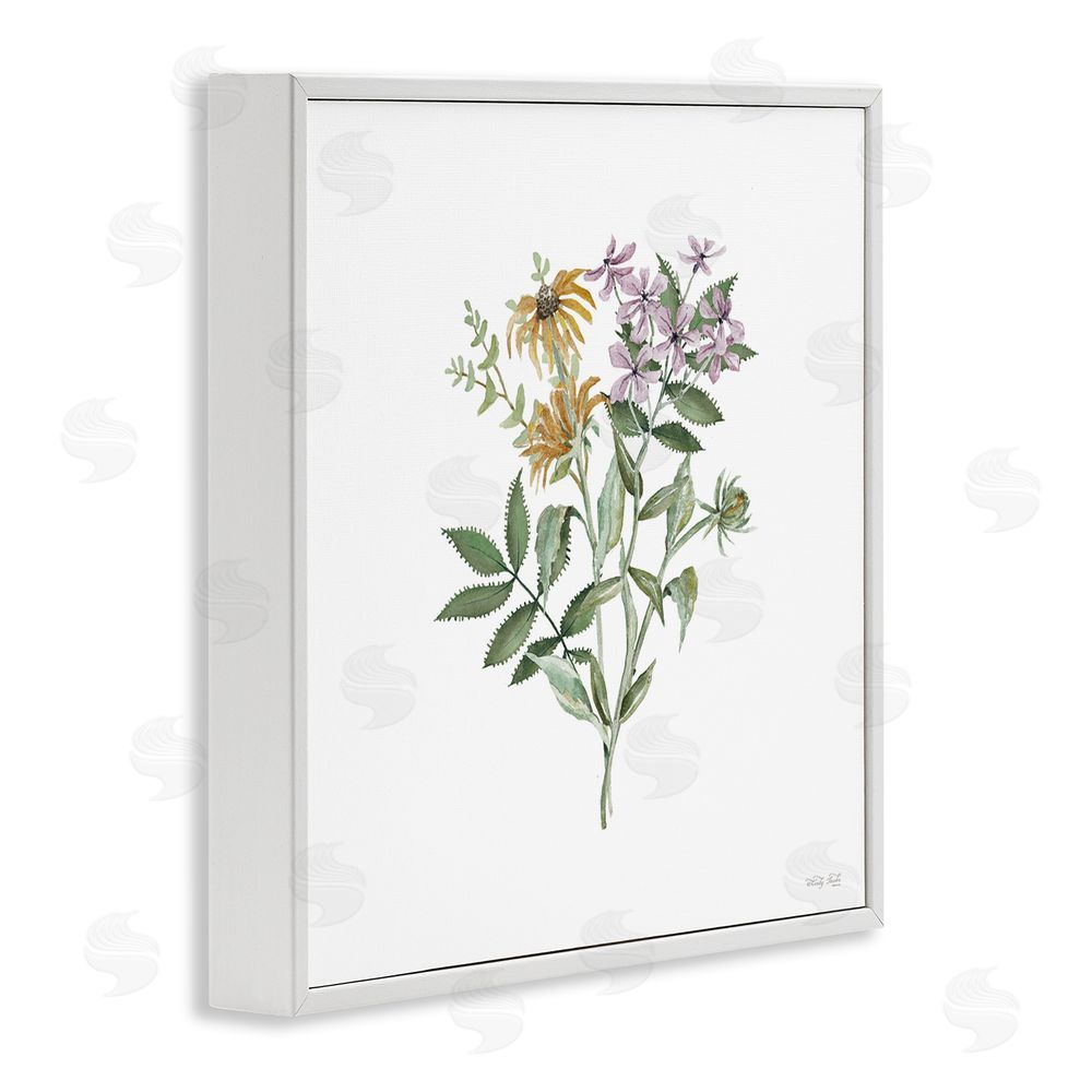 Cindy Jacobs Blooming Botanical Mix White Framed Giclee Wall Art Print