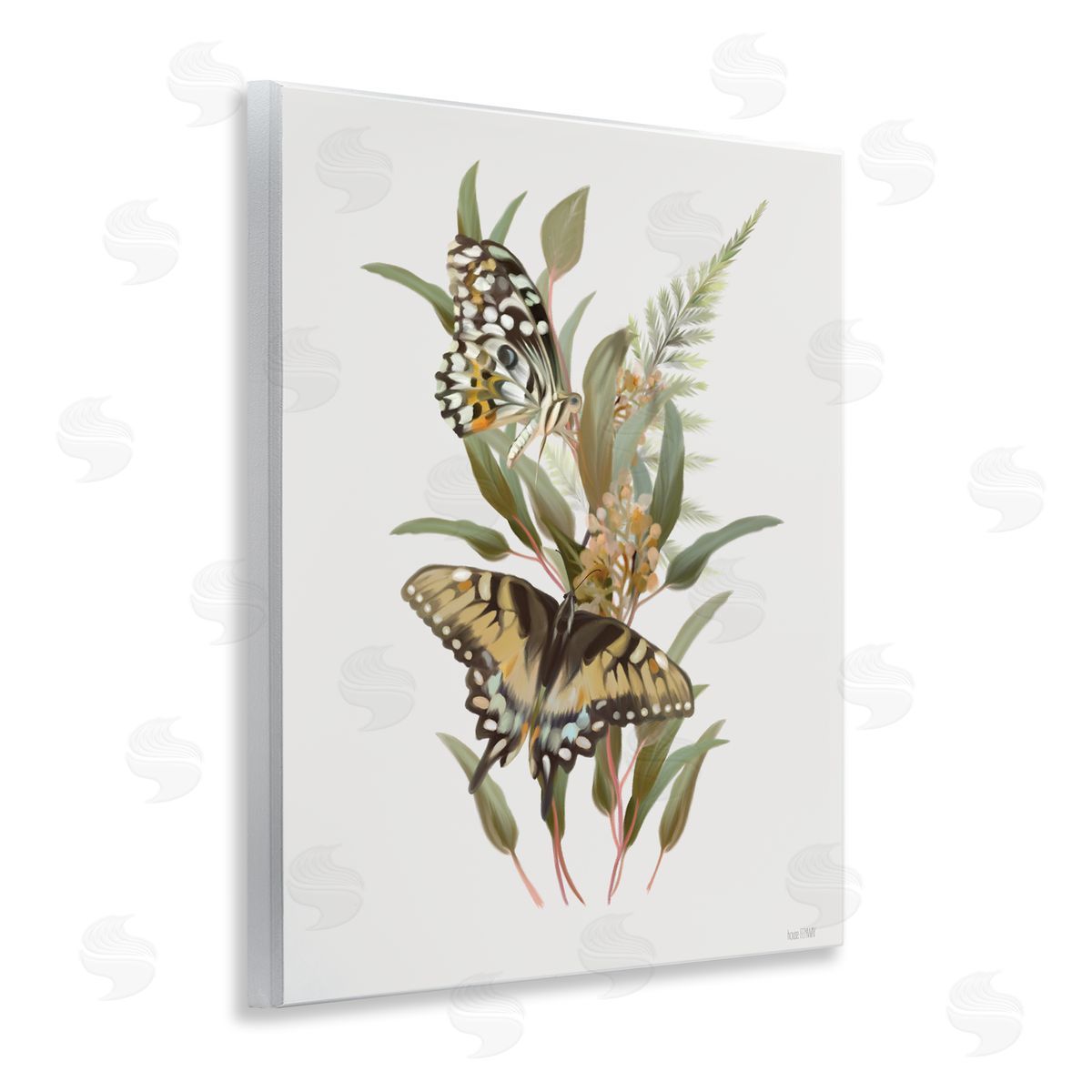House Fenway Butterfly Grove Forest Greenery Wall Plaque Art Print