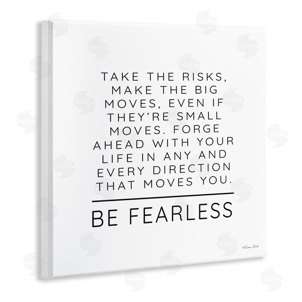 Susan Ball Be Fearless Inspirational Wall Plaque Art Print