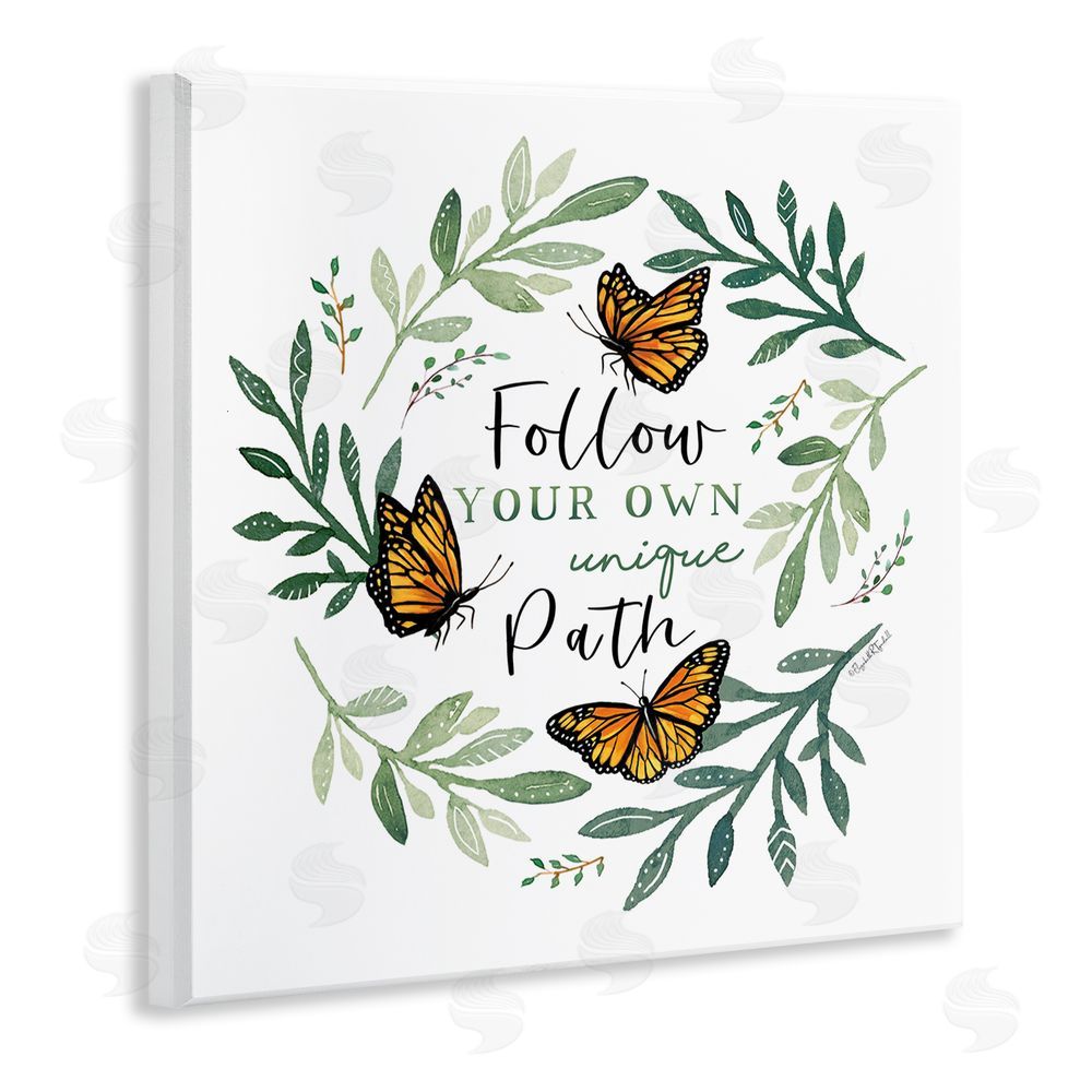 Elizabeth Tyndall Follow Unique Path Butterflies Wall Plaque Art Print