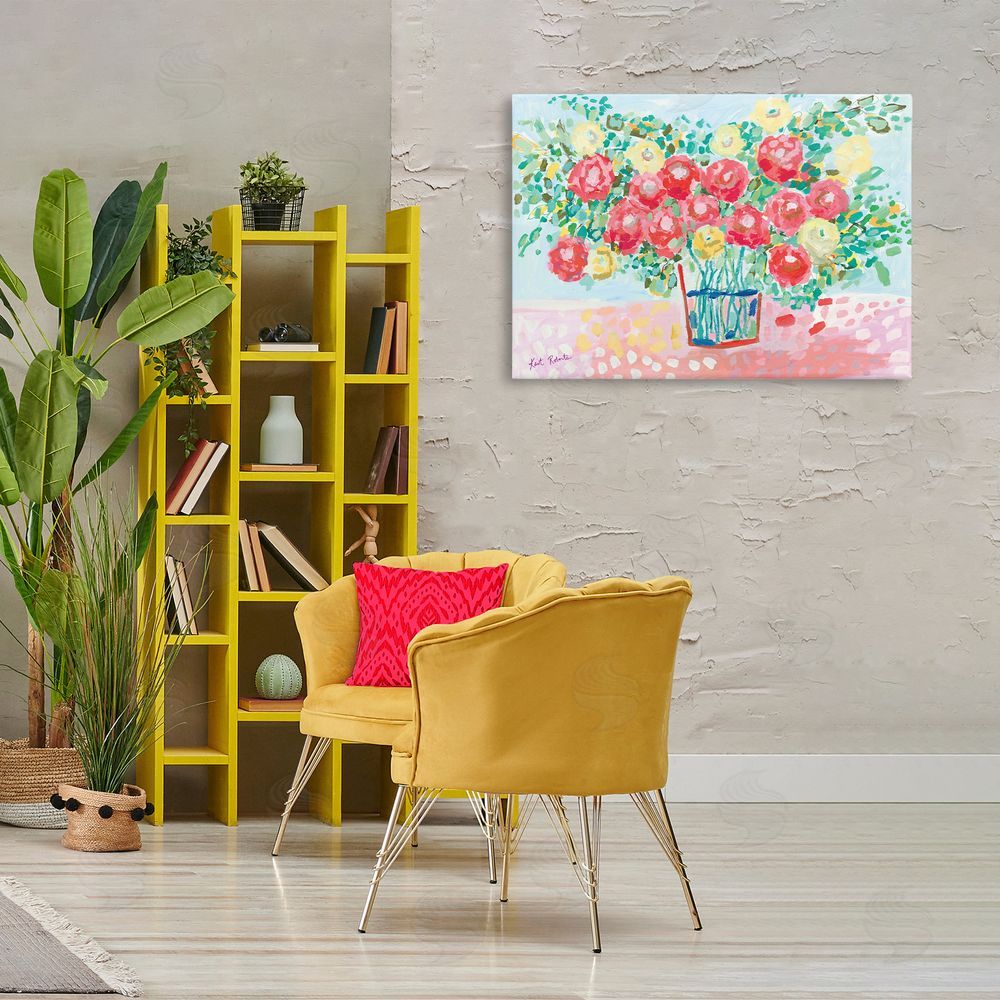 Kait Roberts Blooms from the Garden Florals Canvas Art on Wall