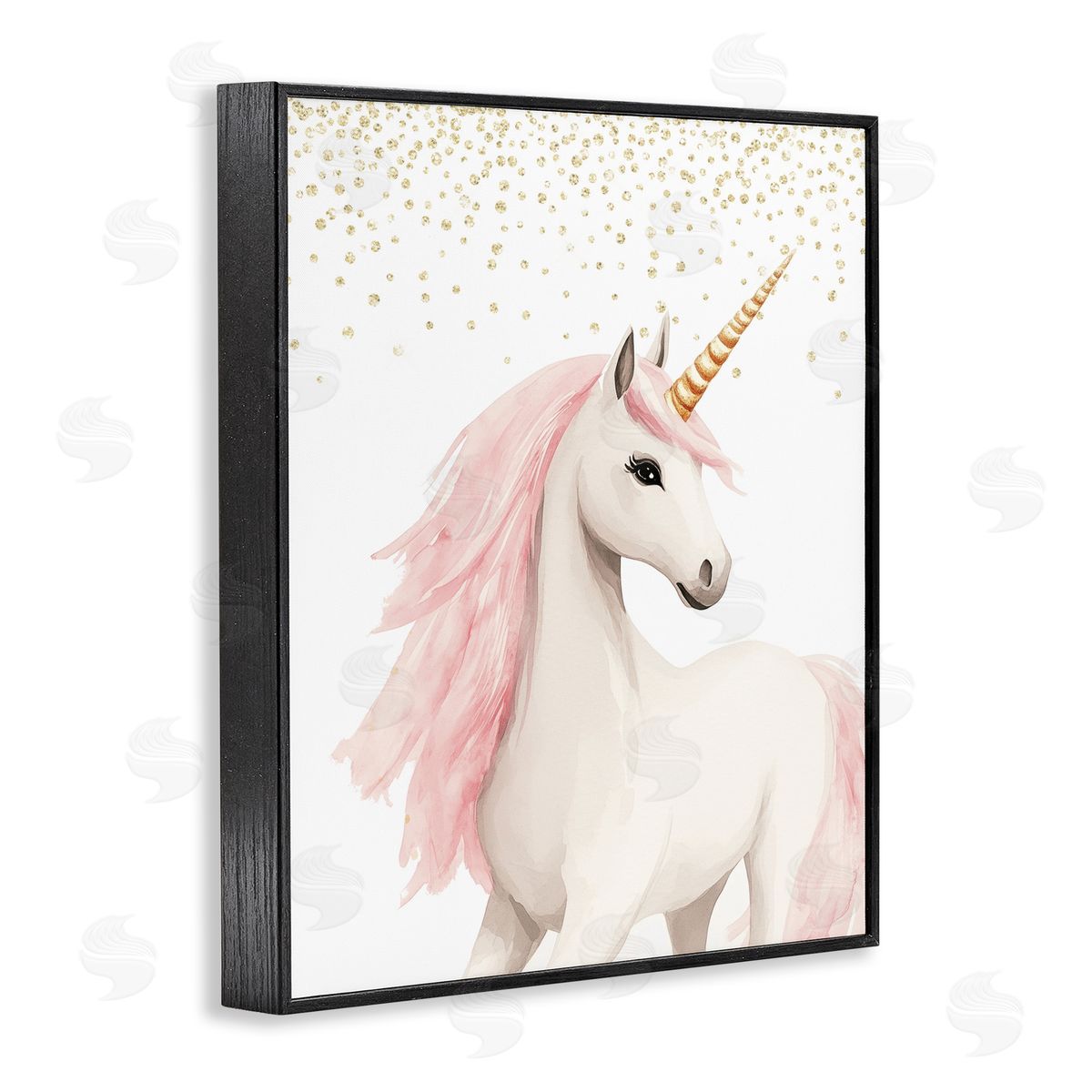 Christine Simpson Art Princess Dreams Unicorn Black Framed Giclee Wall Art Print