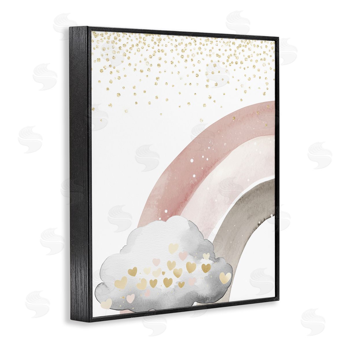 Christine Simpson Art Princess Dreams Rainbow Black Framed Giclee Wall Art Print