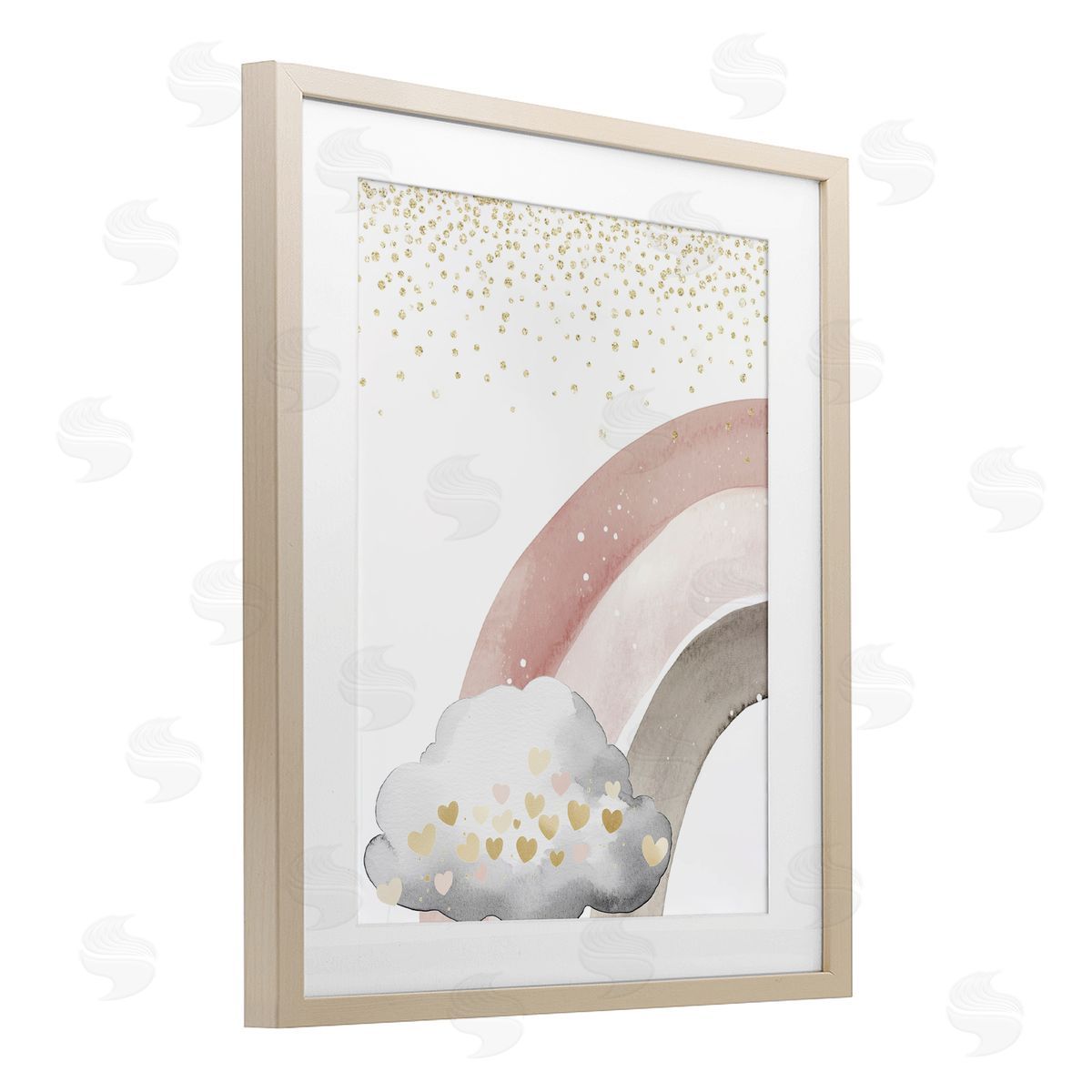 Christine Simpson Art Princess Dreams Rainbow Birch Framed Print Under Glass with White Mat Wall Art