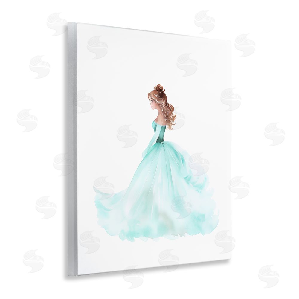 Christine Simpson Art Blue Princess Ballgown Wall Plaque Art Print