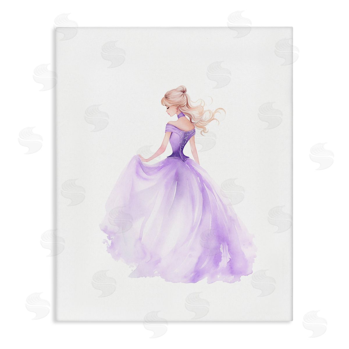 Christine Simpson Art Beautiful Princess Ballgown Canvas Wall Art Print
