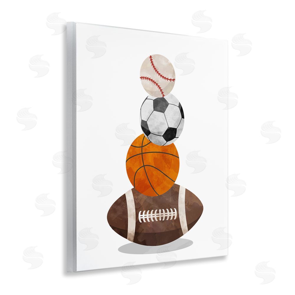 Christine Simpson Art Sports Ball Bunch Wall Plaque Art Print