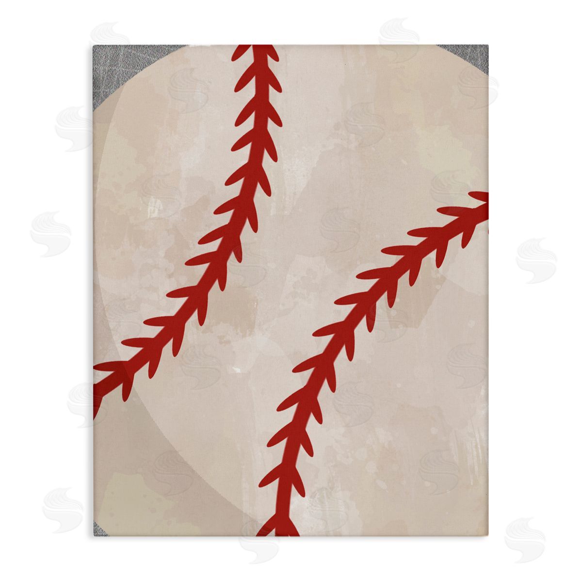 Christine Simpson Art Bouncing Fun Baseball Canvas Wall Art Print