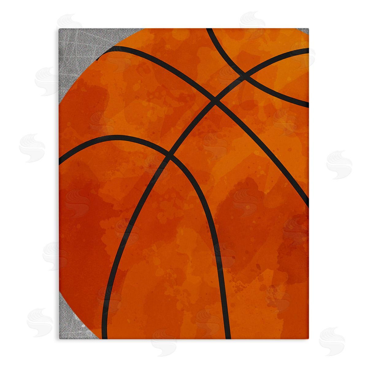 Christine Simpson Art Bouncing Fun Basketball Canvas Wall Art Print
