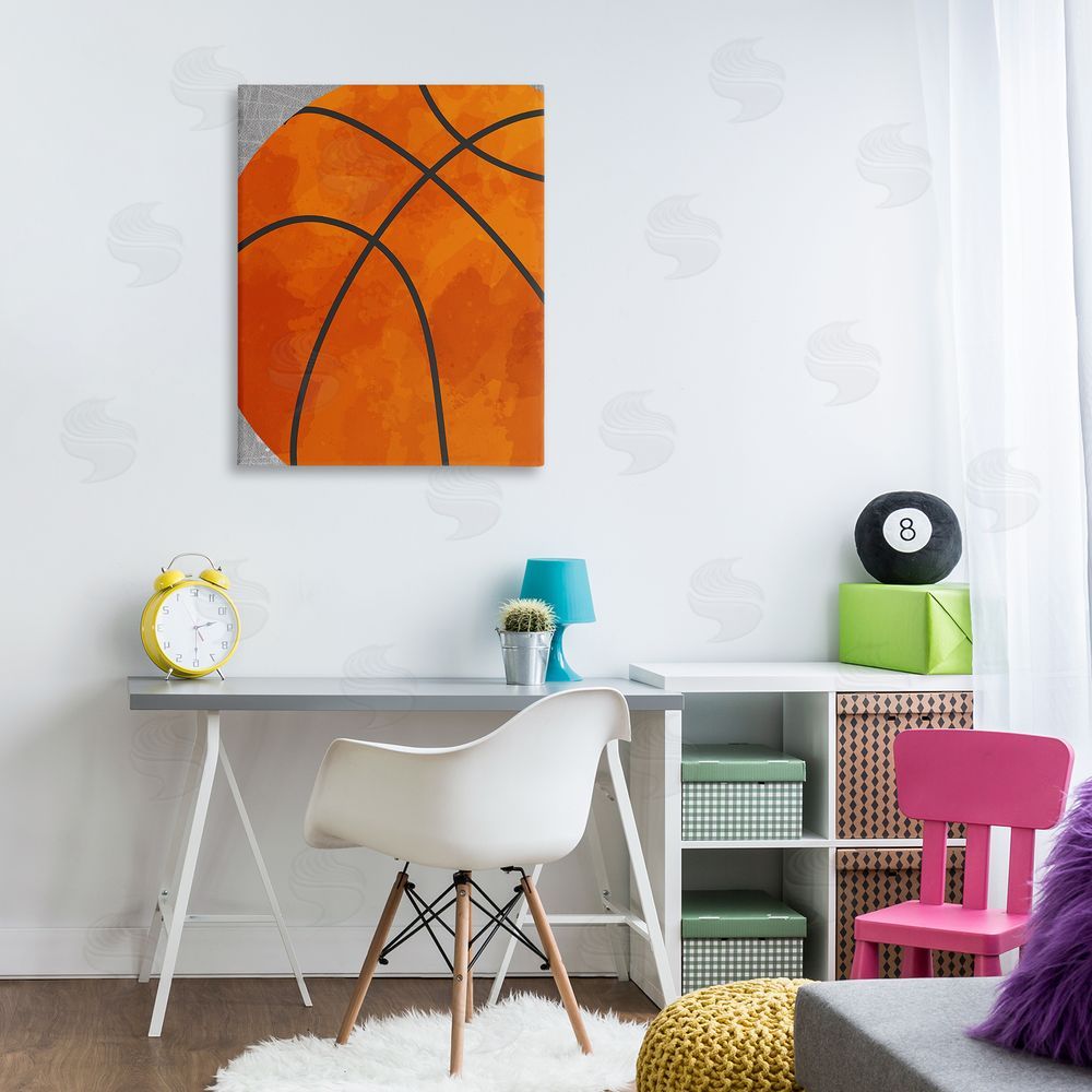 Christine Simpson Art Bouncing Fun Basketball Canvas Art on Wall