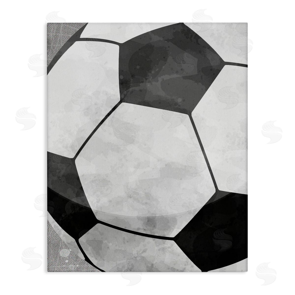 Christine Simpson Art Bouncing Fun Soccer Ball Canvas Wall Art Print